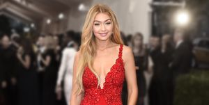 new york, ny   may 04 editors note image has been digitally altered  gigi hadid attends the china through the looking glass costume institute benefit gala at the metropolitan museum of art on may 4, 2015 in new york city  photo by larry busaccagetty images
