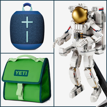 amazon top 100 father's day gifts under $100 a hat, a drill, a cup, a speaker, a lunchbox, a lego astronaut