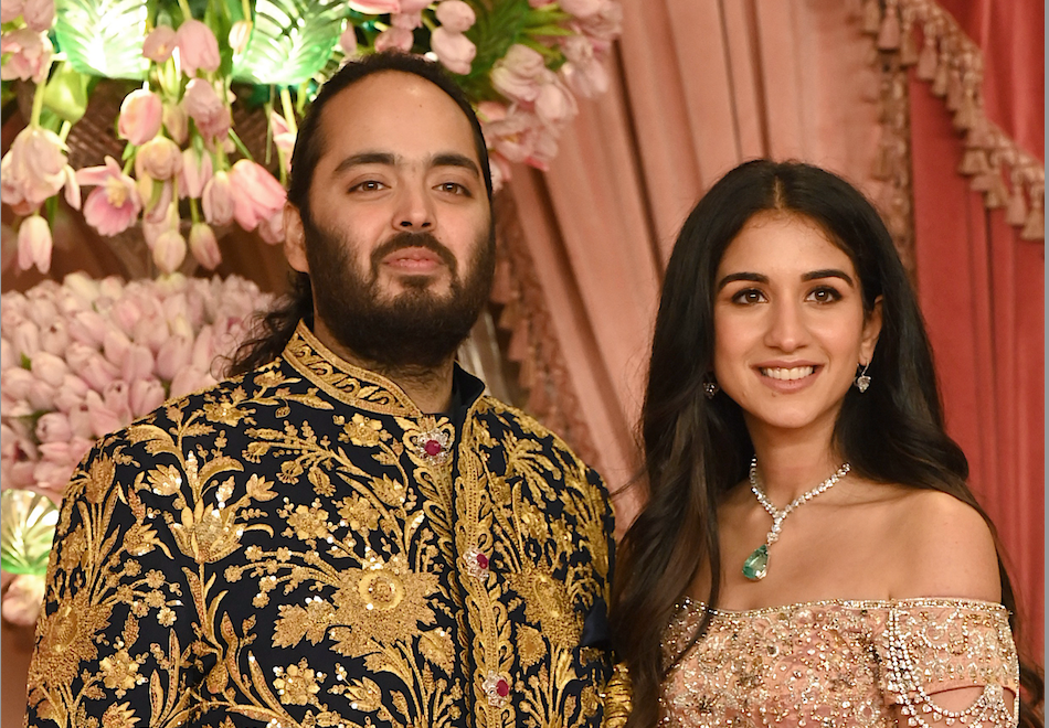anant ambani with his fiancee radhika merchant
