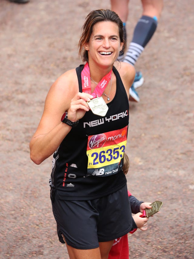 Amelie Mauresmo at the Virgin Money London Marathon 2019...
