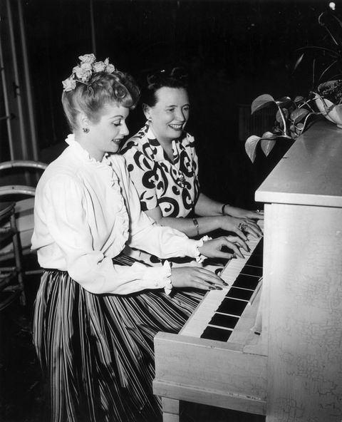 lucille and mother at piano