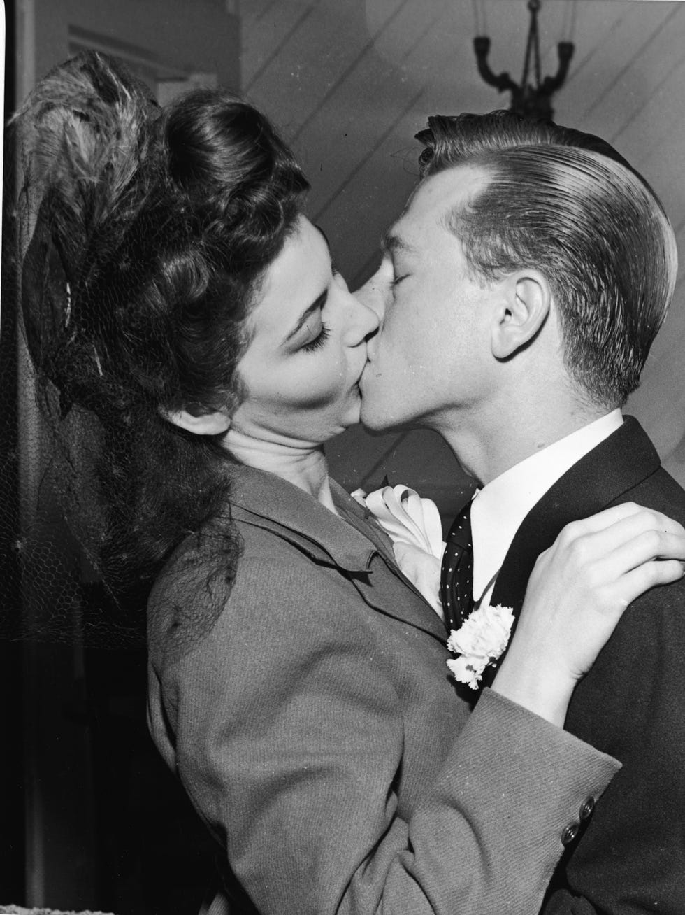 Mickey Rooney & Ava Gardner Kiss
