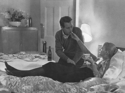 Paul Newman and Joanne Woodward, February 1958.