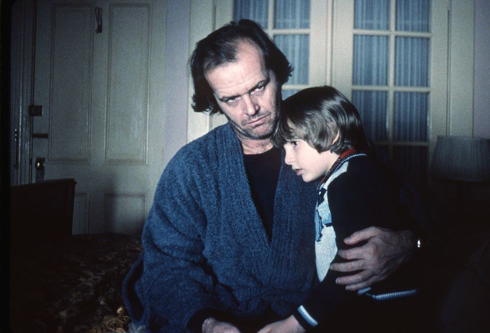 on the set of the shining