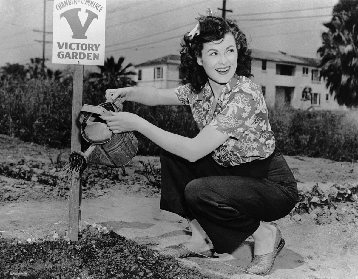 barbara hale waters garden, 1945