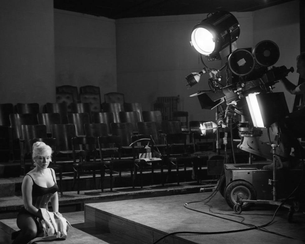 marilyn monroe filming movie