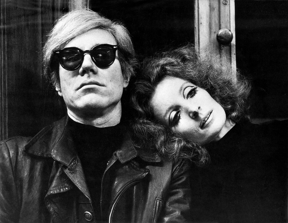 andy warhol 1928 1987 american artist and filmmaker shown with actress viva in his film 'blue movie,' 1968