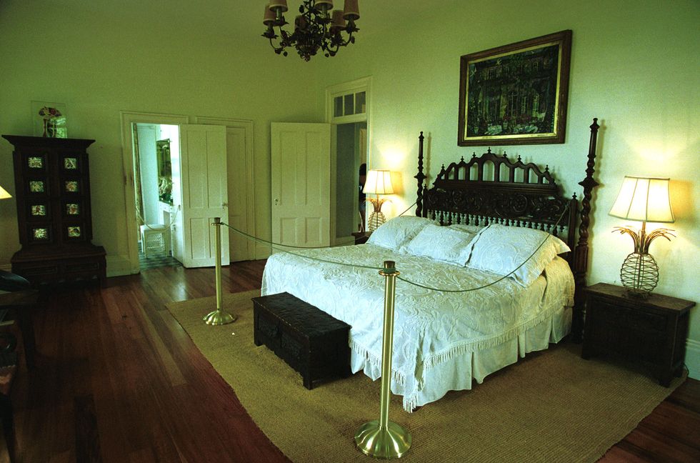 A bedroom inside Ernest Hemingway's Key West home