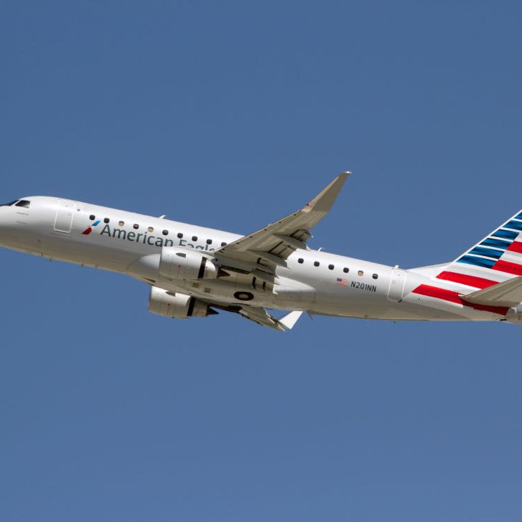 American Eagle (flight operated by Compass Airlines) Embraer...