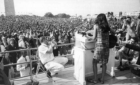 joan baez at first march on washington