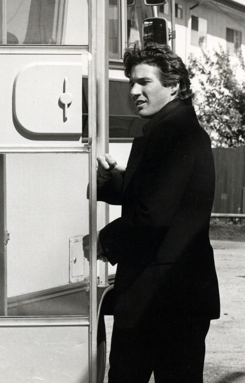Richard Gere durante Richard Gere en el set de
