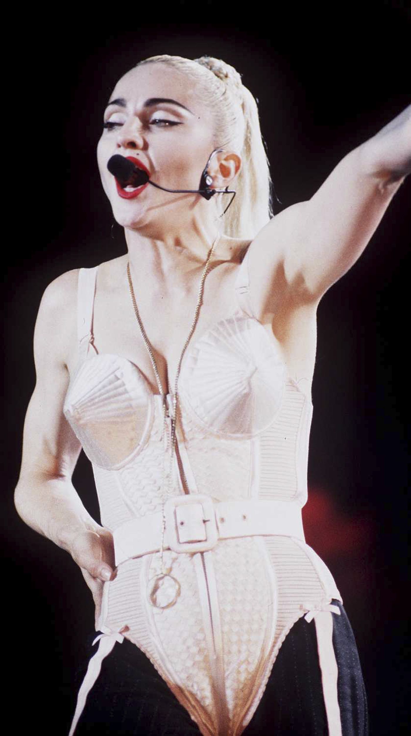 Katy Perry Channels Madonna's Iconic Cone Bra Costume in Pink