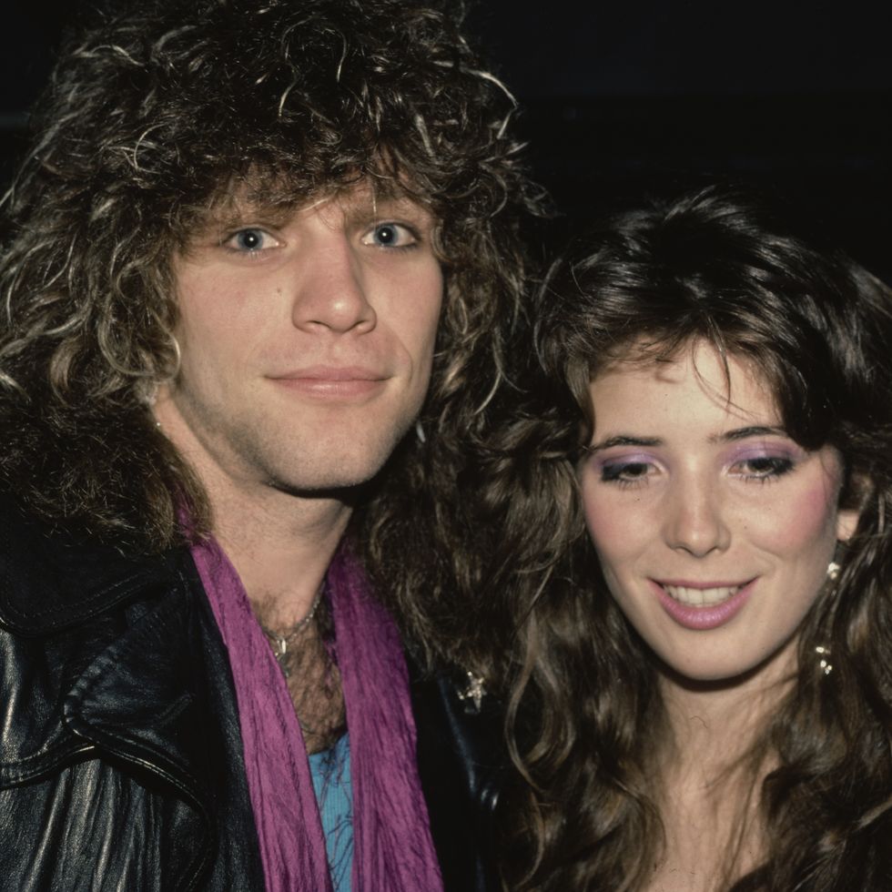 jon bon jovi and dorothea hurley attend the rockers '85 awards ceremony in los angeles, california, on march 1985