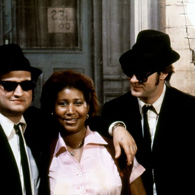 On the set of The Blues Brothers