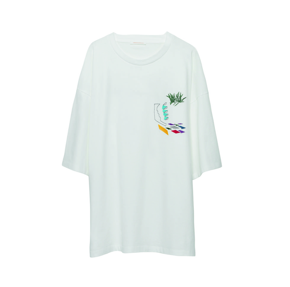 T-shirt, White, Clothing, Product, Sleeve, Turquoise, Active shirt, Top, Shirt, Neck, 