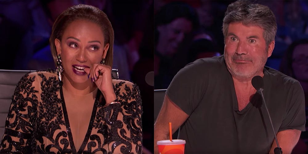 'America's Got Talent' Judges Simon Cowell and Mel B Had a Major Feud ...