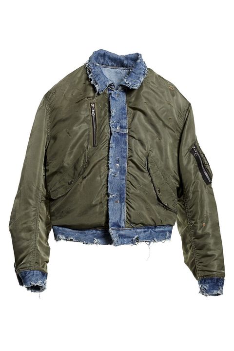 Clothing, Jacket, Outerwear, Sleeve, Denim, Leather, Zipper, Leather jacket, Collar, Beige, 
