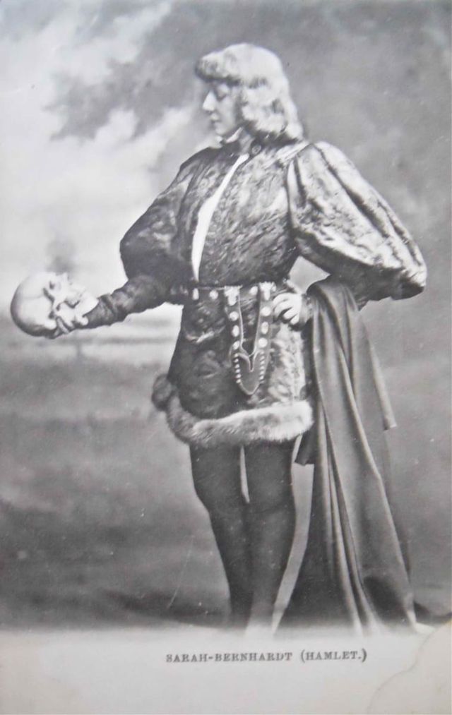 sarah bernhardt nelle vesti di amleto, 1899