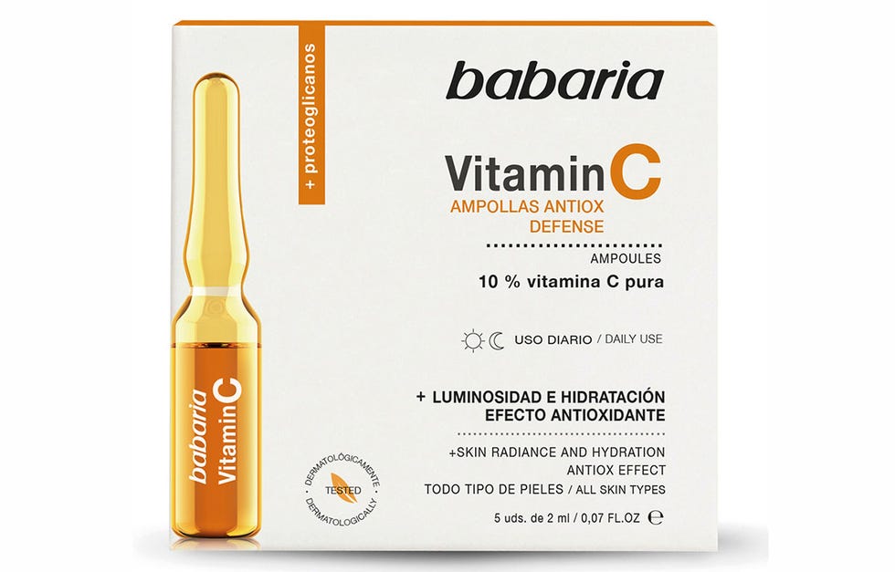 rutina facial diaria con la línea de cosméticos con vitamina c de babaria