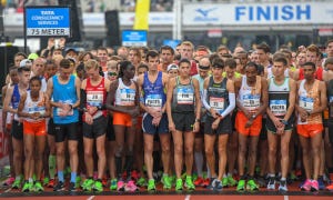 start van de amsterdam marathon