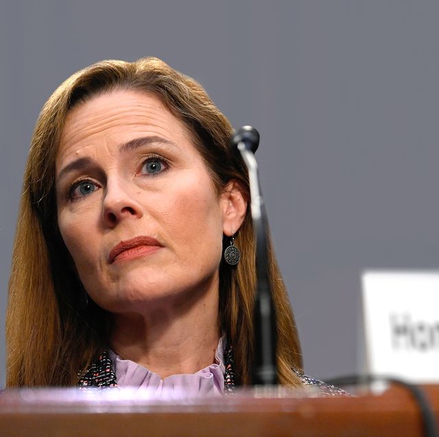 supreme court nominee judge amy coney barrett testifies on the third day of her confirmation hearing before the senate judiciary committee on capitol hill on october 14, 2020 in washington, dc