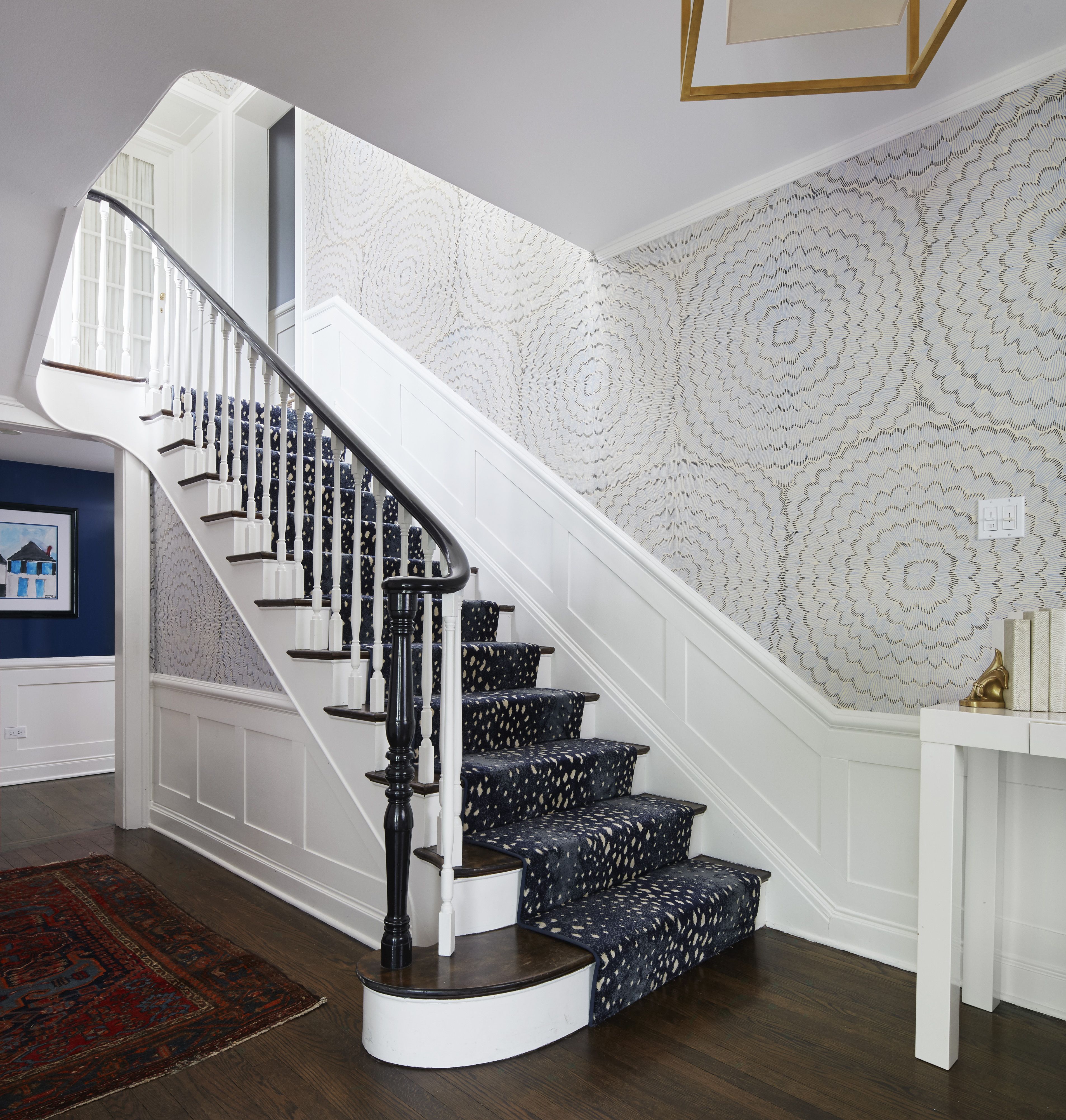 Two Ways to Wallpaper Your Staircase  Spoonflower Blog