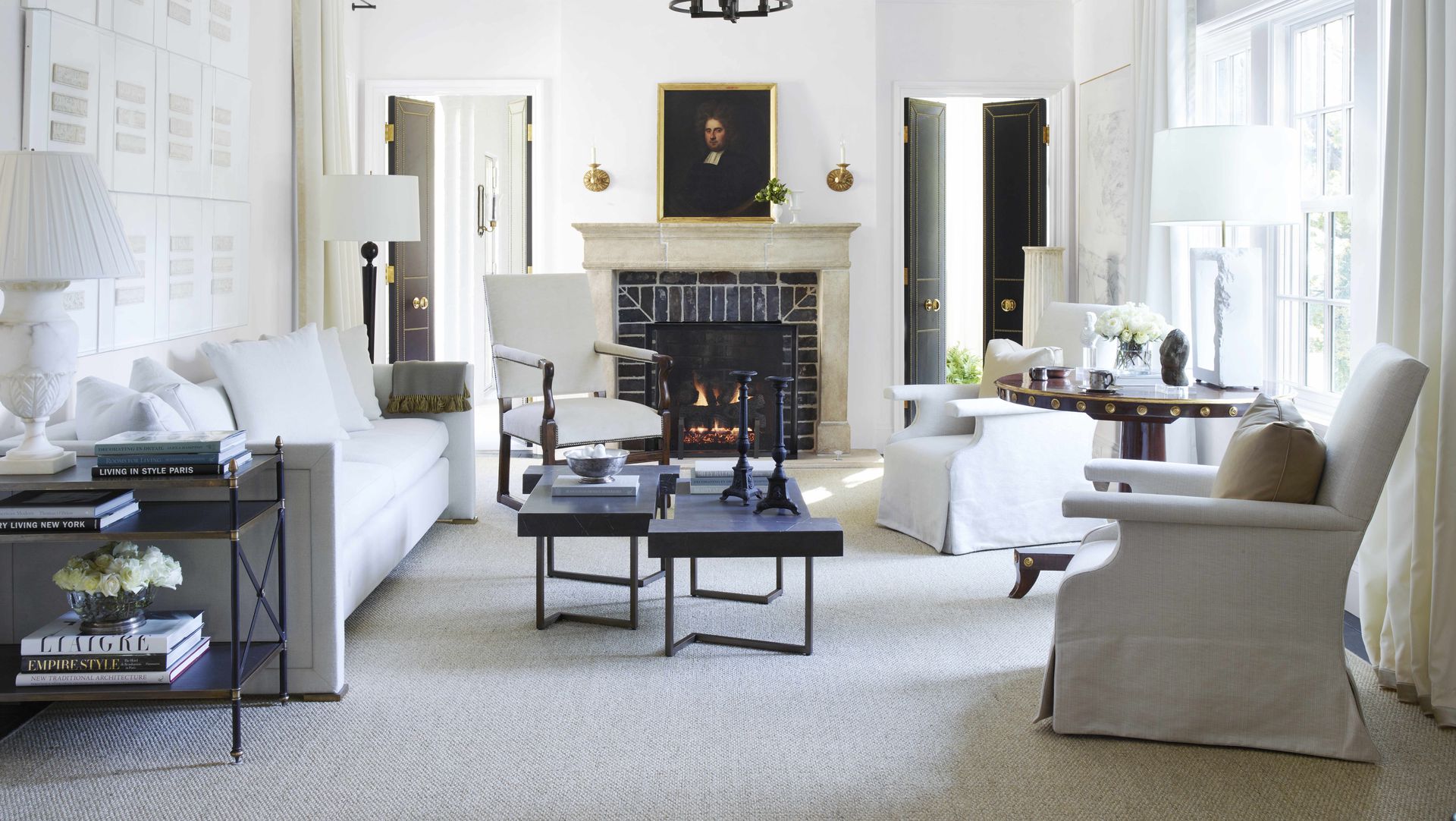 amy morris designed atlanta living room, veranda