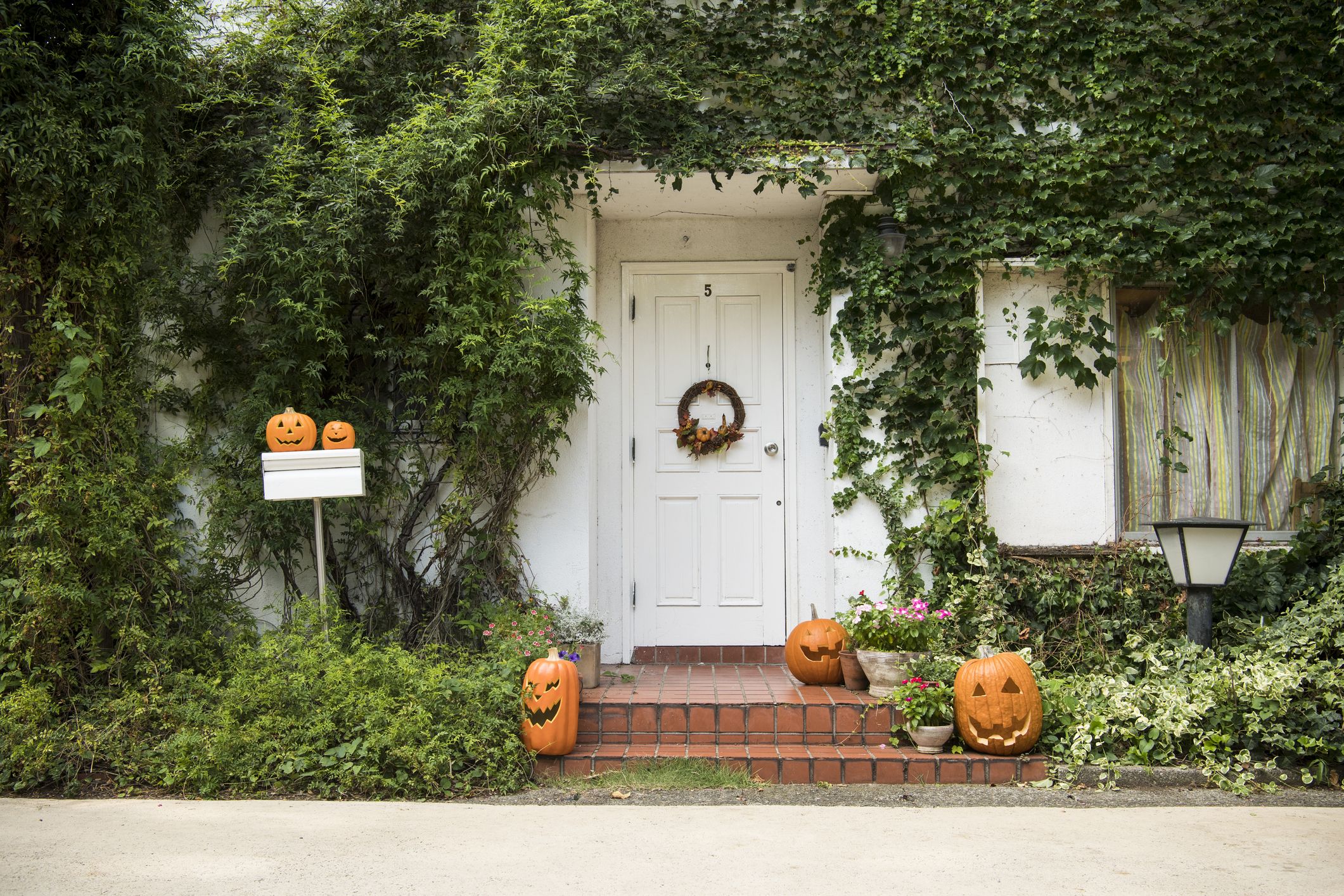 cute halloween home, exterior