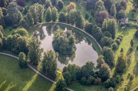 Aerial View of the burial site of Diana, Princess of Wales
