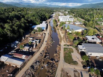 storm helene causes massive flooding across swath of western north carolina