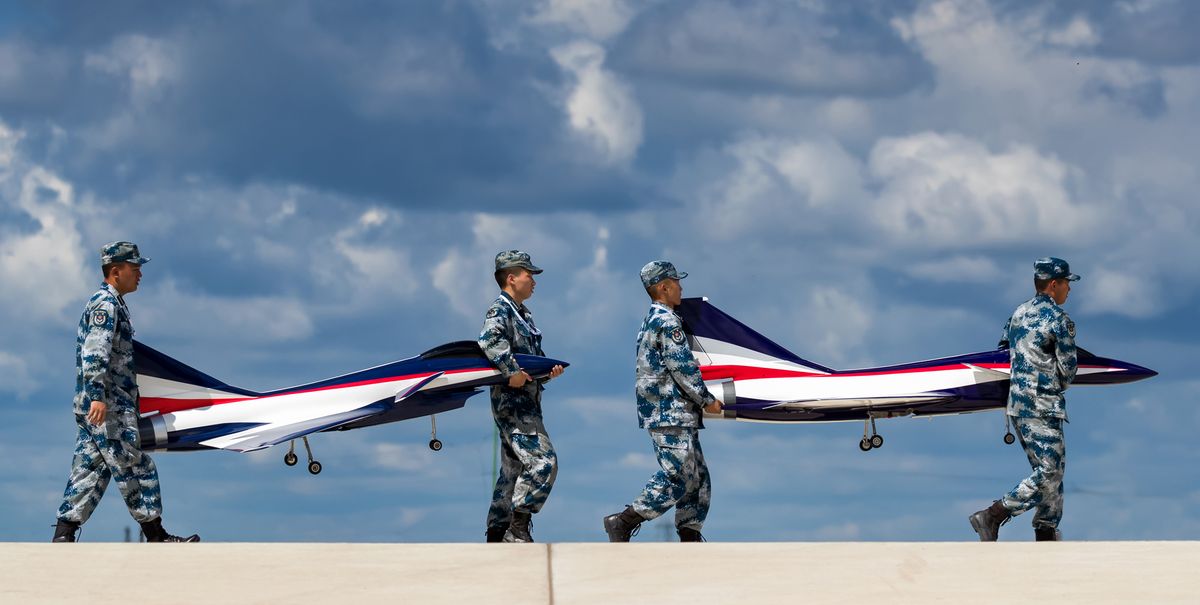Red Falcon Air Demonstration Team Performs In Changchun