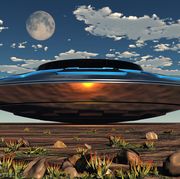 An Alien UFO Landing Site
