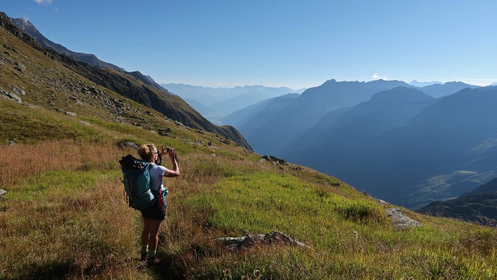 trekking sulle colline