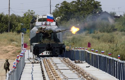 It Sure Looks Like an Armored Train Is Part of Putin’s War Machine