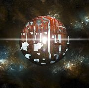 dyson sphere, an artists depiction of a theoretical dyson sphere