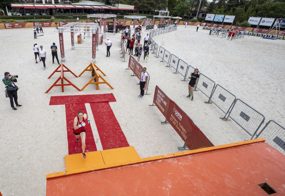 obstacle discipline of modern pentathlon tested in turkiye's ankara