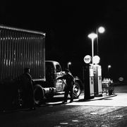 fueling truck at filling station