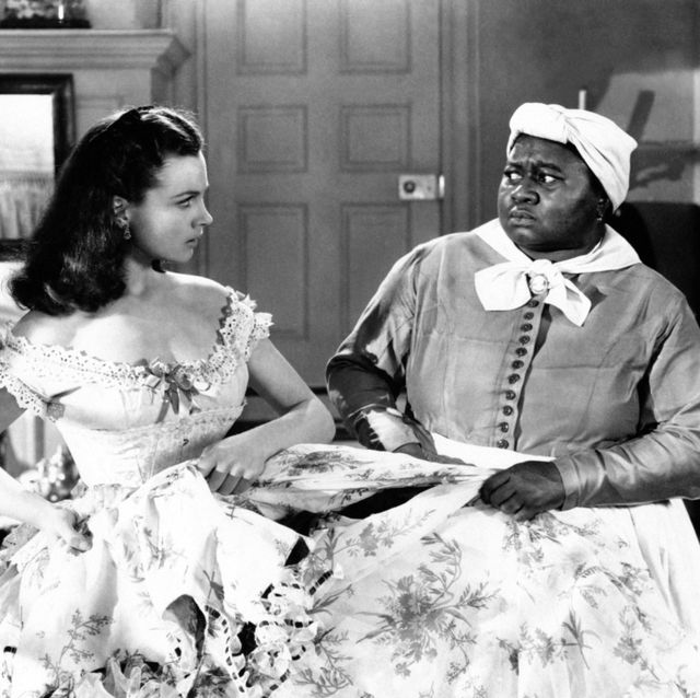 vivien leigh and hattie mcdaniel in a scene from the movie gone with the wind