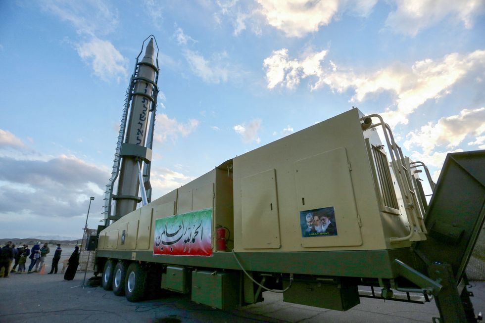 iranian ghadr missile on display