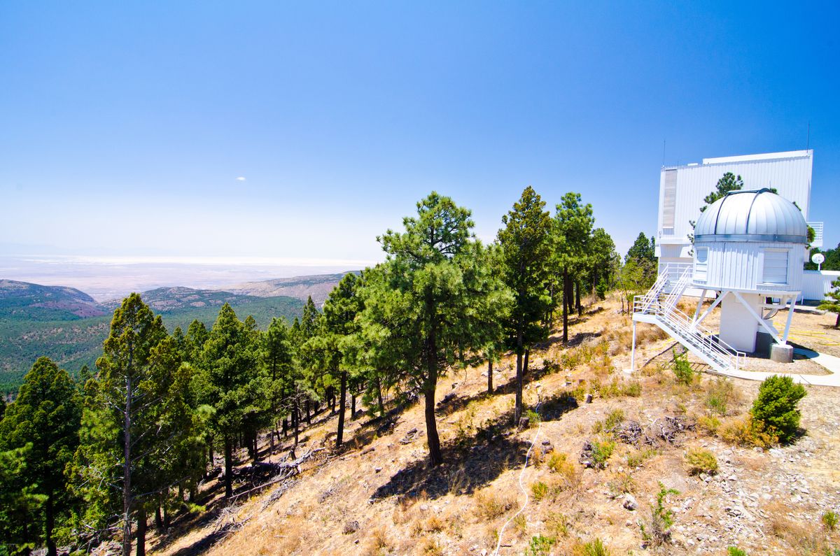 An observatory telescop at Sunspot, New Mexico