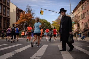 judios ortodoxos en la maratón de nueva york