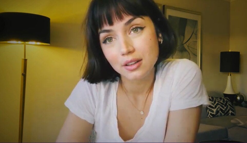 Ana De Armas Shows Off Her Chic Post Breakup Micro Bangs 