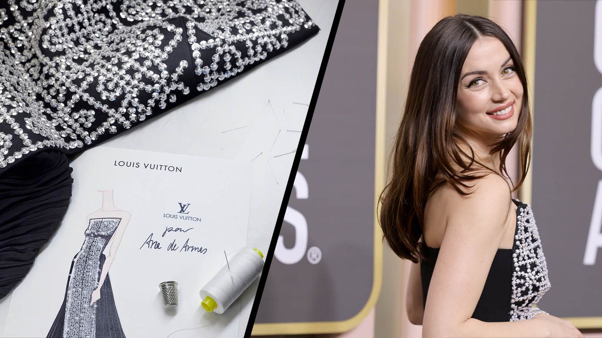 Ana de Armas wears Louis Vuitton to the Golden Globes