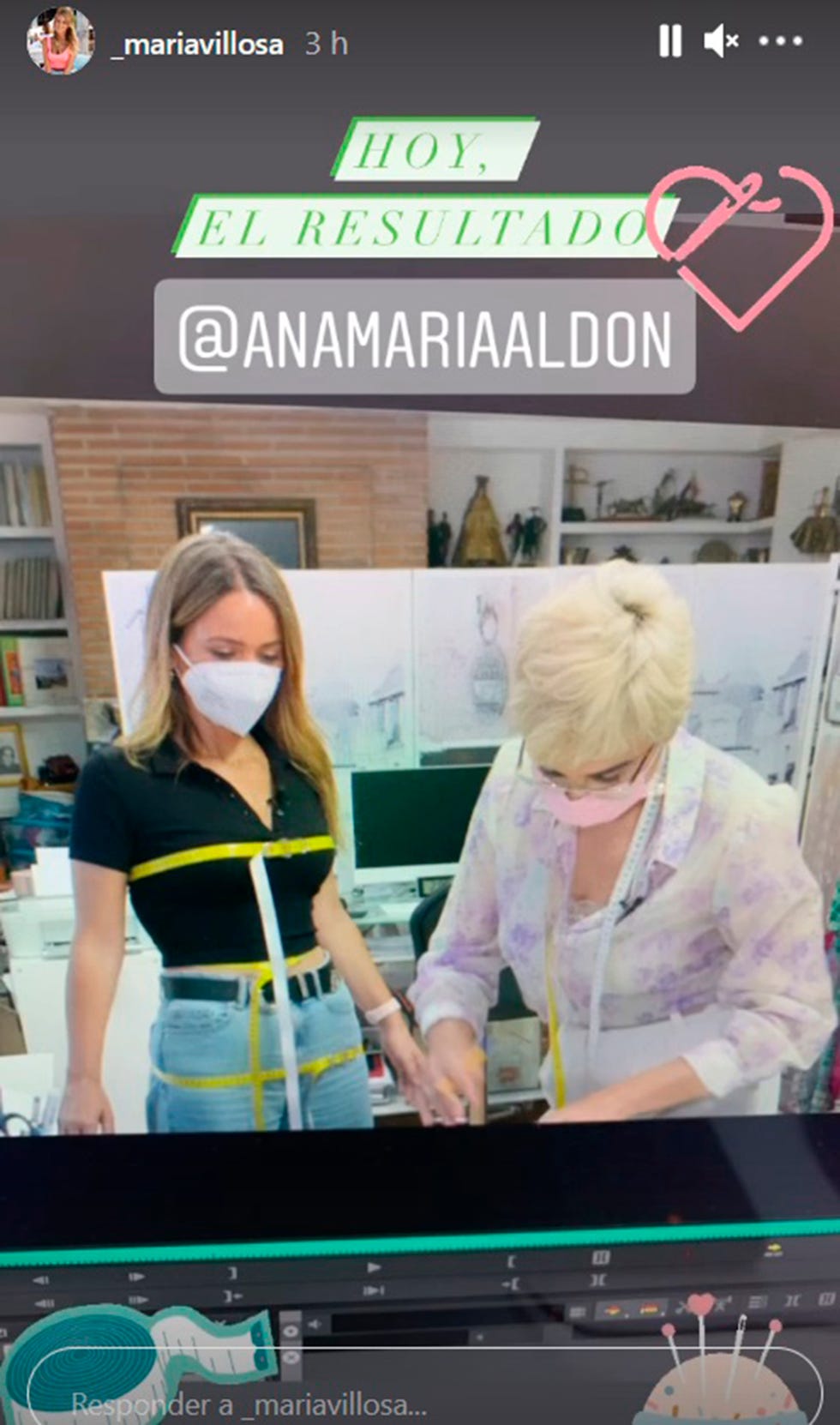 ana maría aldón diseña el look de maría verdoy, su compañera en 'viva la vida'