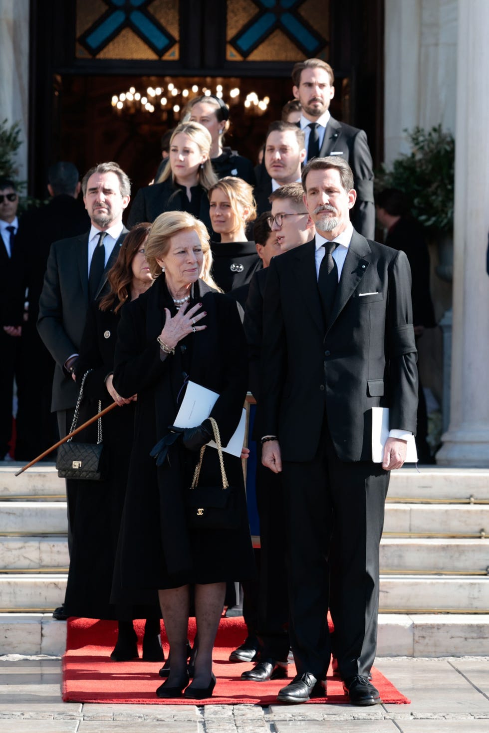 ana maría de grecia, funeral constantino
