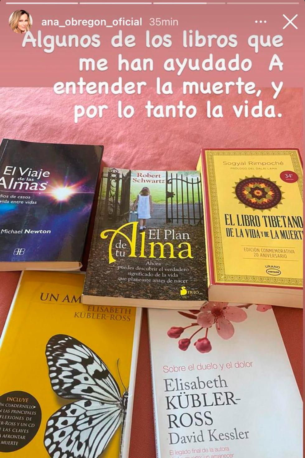 ana obregón revela los libros que le han ayudado a sobrellevar la muerte de su hijo