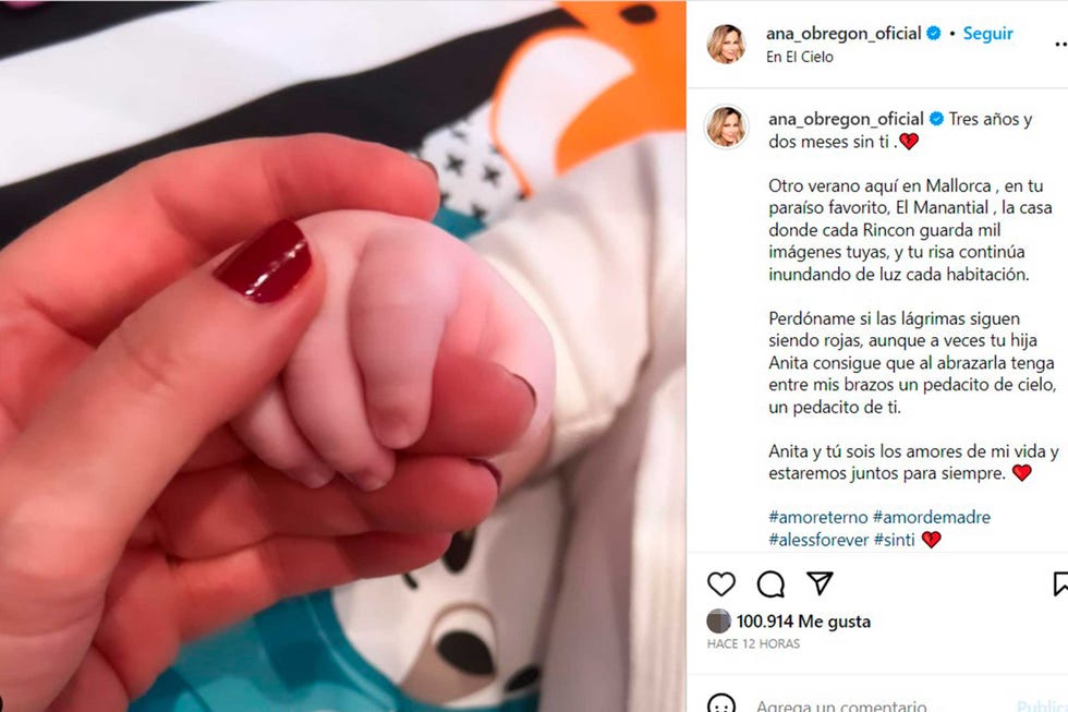 ana obregón y su hijo aless lequio