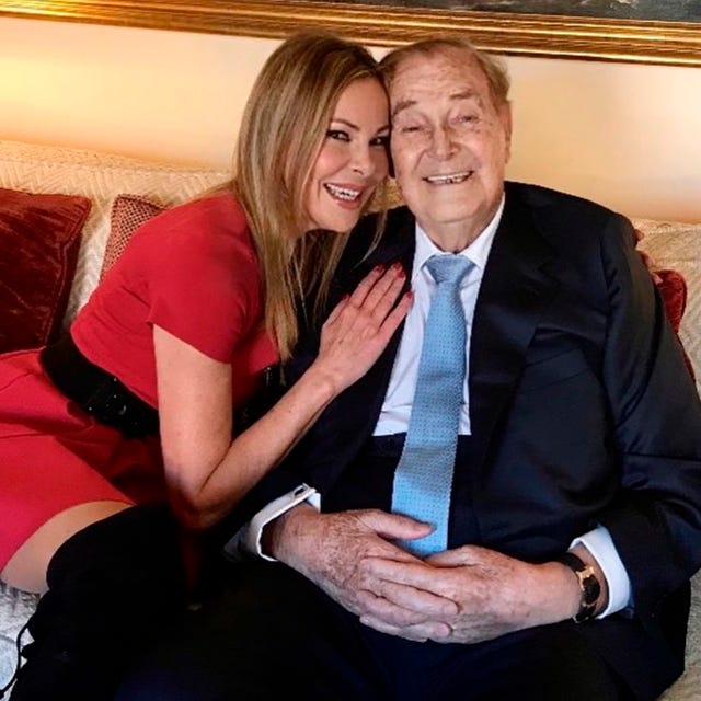 ana obregón posa junto a su padre, antonio garcía