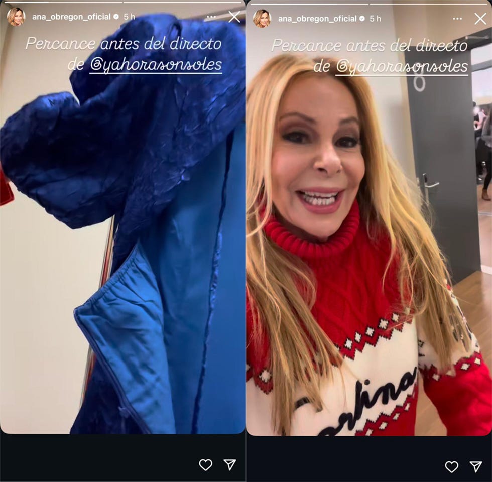 la presentadora muestra como quedo su vestido tras romperse la cremallera antes de entrar en y ahora sonsoles
