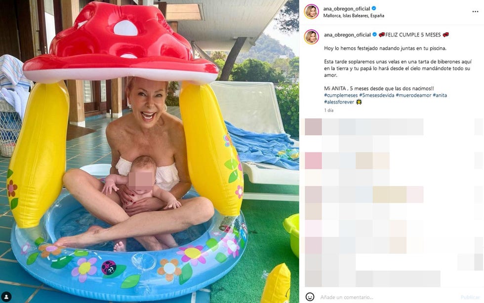 abuela y nieta se refrescan en mallorca